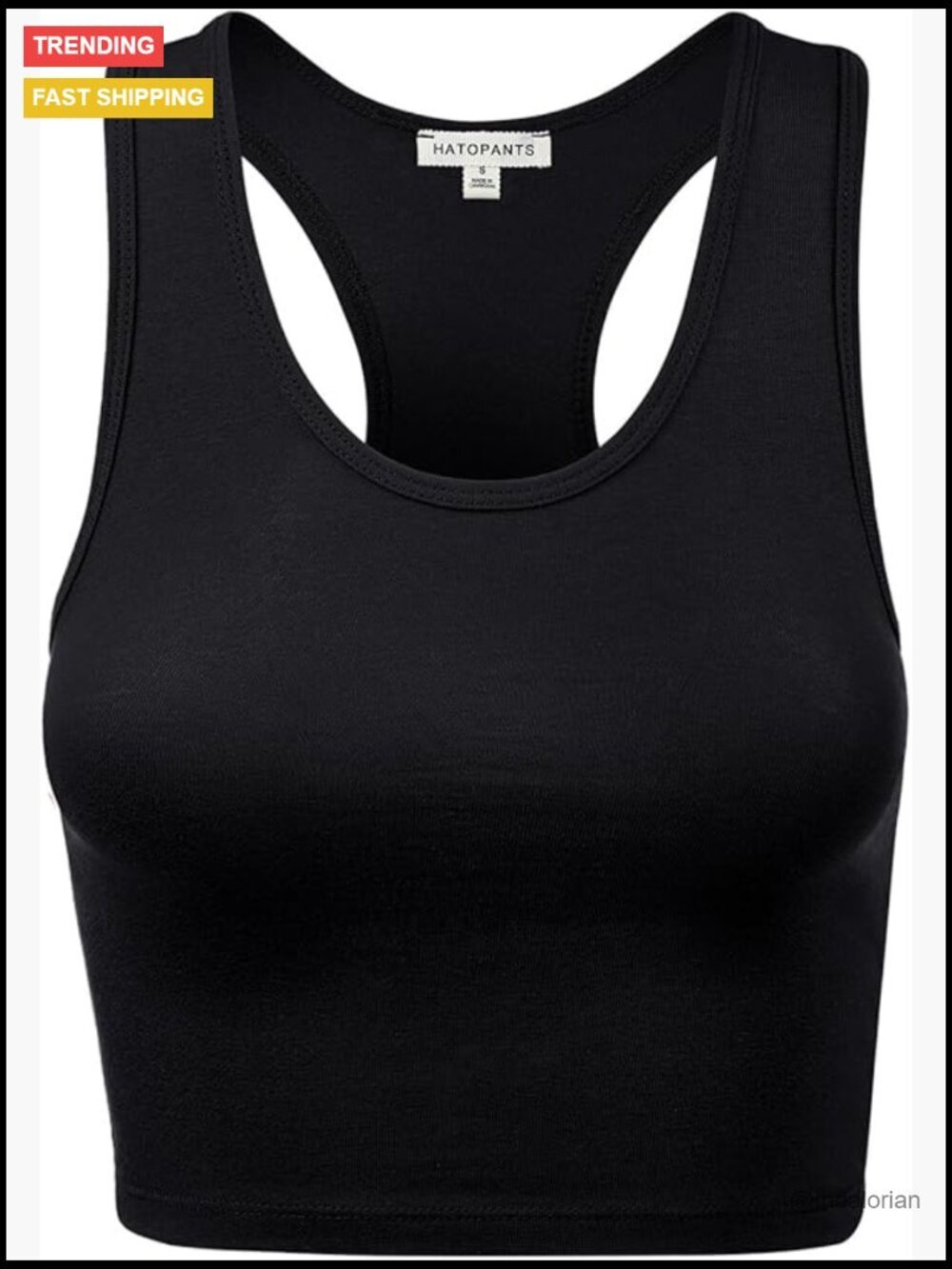 Sleeveless Racerback Crop Camisole Tank Top Cotton Basic Shirt